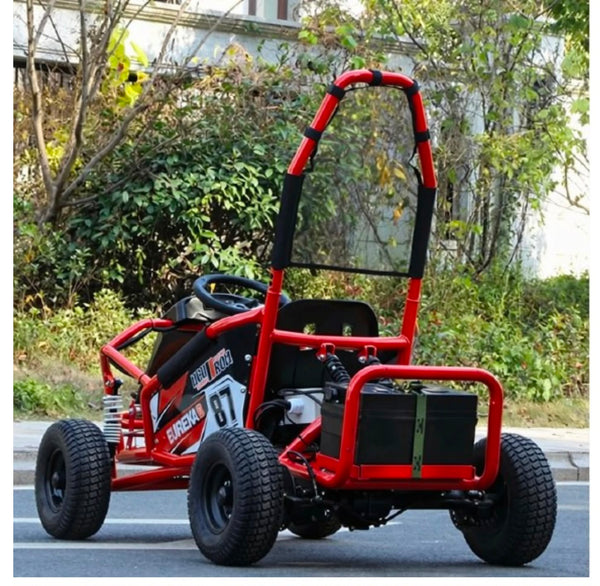 GO-KART Eléctrico para niños • Montana • Rojo • 48 Voltios • Rutas Cr58 ER26