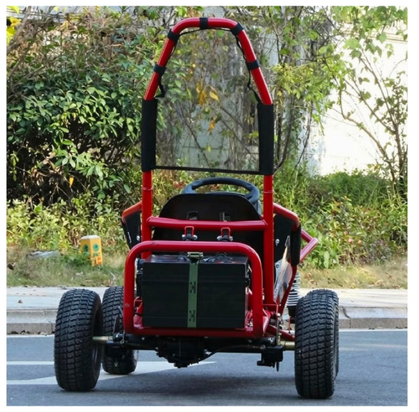 GO-KART Eléctrico para niños • Montana • Rojo • 48 Voltios • Rutas Cr58 ER26