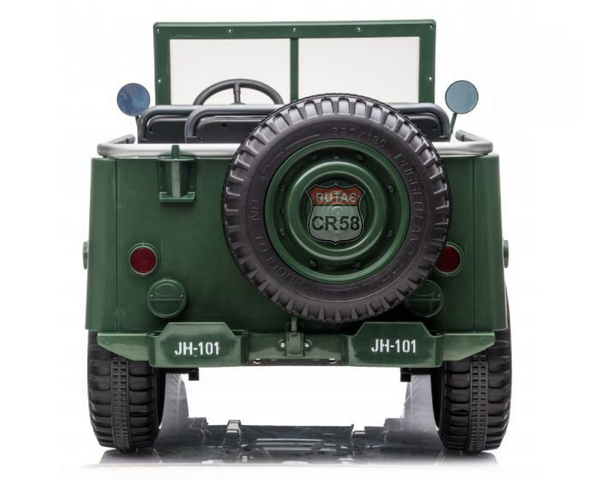 2024 Rutas Cr58 Estilo Jeep Willys • 24 Voltios - Asientos de cuero - 4 Motores - Control Remoto - Llantas de hule - Hasta 7 Años