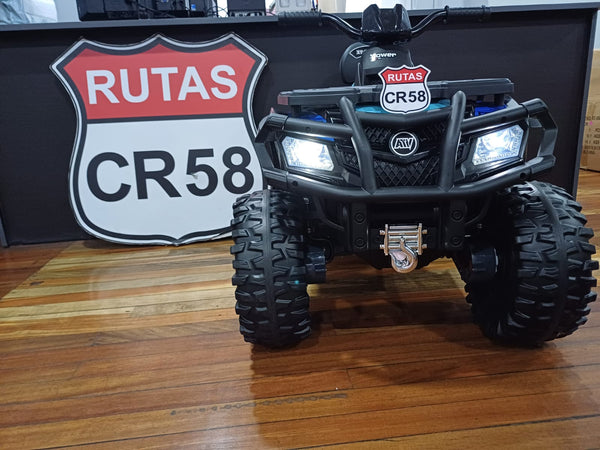 2025 Rutas CR58 • ATV TRX • Celeste • 24 Voltios • Llantas de hule• Asientos de cuero • Cuatro Motores • Hasta 8 Años.
