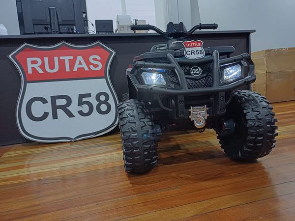 2025 Rutas CR58 • ATV TRX • Celeste • 24 Voltios • Llantas de hule• Asientos de cuero • Cuatro Motores • Hasta 8 Años.