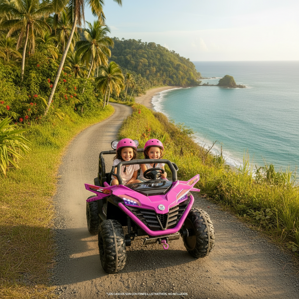 Carrito Eléctrico para niños • UTV Pandora • Morado • 12 Voltios • Rutas Cr58 R26