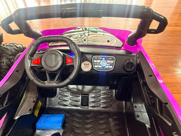 Carrito Eléctrico para niños • UTV Pandora • Morado • 12 Voltios • Rutas Cr58 R26