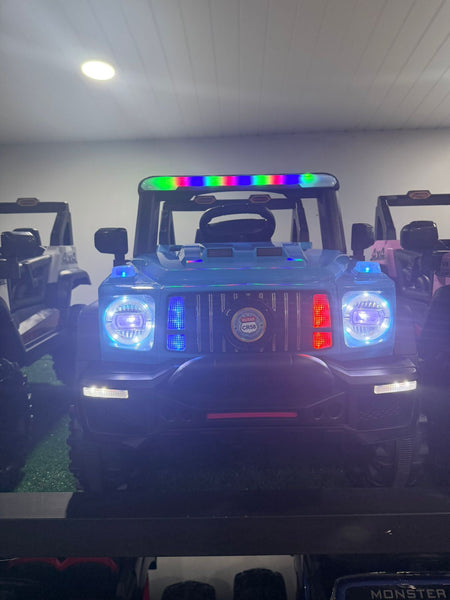 Encargo 2025 Rutas CR58 Estilo Jeep Alápi - 12 Voltios - 4 Motores - Azul - Llantas plásticas - Asiento de plástico- Control Remoto - Hasta 5 Años