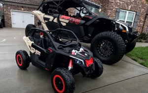 2025 Rutas Cr58 UTV Can-Am Maverick 24V • Arena • Llantas de hule - Asientos de cuero - cuatro motores • Control Remoto - Hasta 8 Años.
