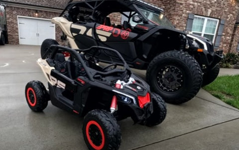 2025 Rutas Cr58 UTV Can-Am Maverick 24V • Arena • Llantas de hule - Asientos de cuero - cuatro motores • Control Remoto - Hasta 8 Años.