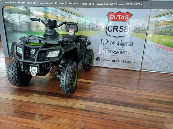 Encargo 2025 Rutas CR58 • ATV TRX • Verde • 24 Voltios • Llantas de hule • Asientos de cuero • Cuatro Motores • Hasta 8 Años.