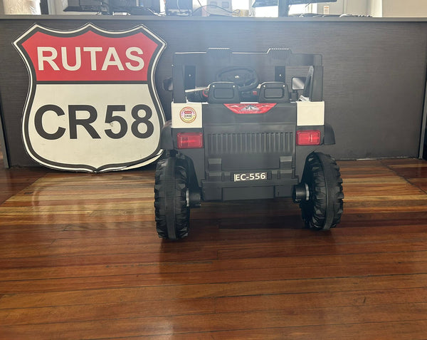 Encargo 2025 Rutas CR58 Estilo Jeep Alápi - 12 Voltios - 4 Motores - Blanco- Llantas plásticas - Asiento de plástico- Control Remoto - Hasta 5 Años