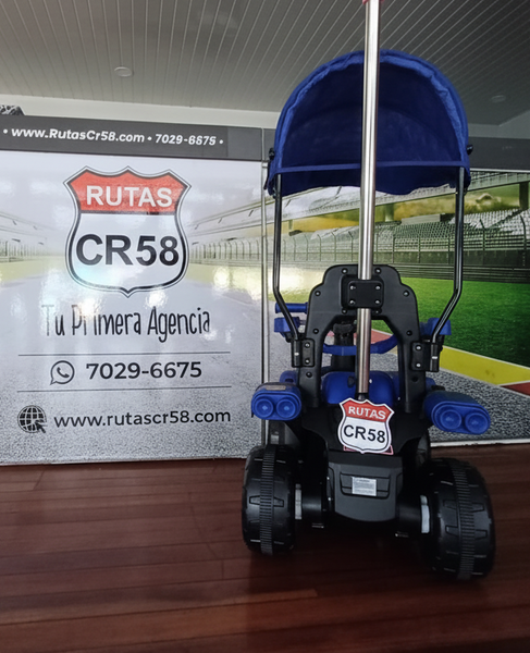 Mini ATV Eléctrico para niños • Chispita • Azul • 6V • Rutas Cr58 ER26