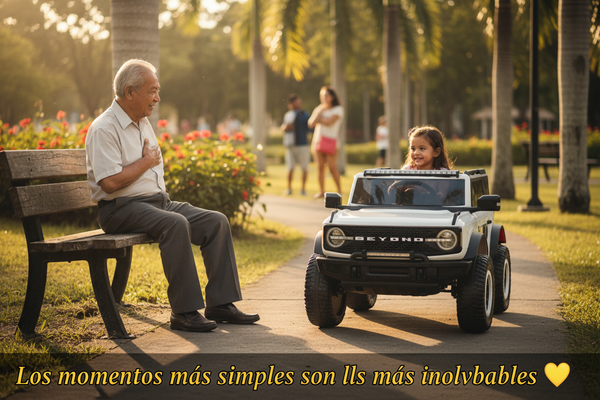 Rutas Cr58 Espectacular Jeep Beyond • Blanco • 12 Voltios • Llantas de Hule • 2 Asientos de Cuero • 4 Motores • Control Remoto  Hasta 5 Años • R26