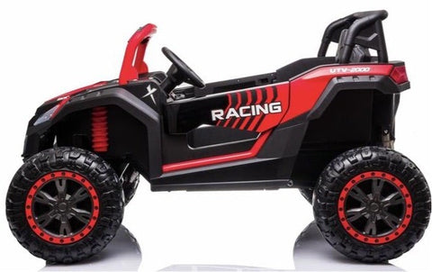 2025 Rutas Cr5 - BUGGY SM DOTA - Roja - 24 Voltios - Llantas de Hule - Asientos de Cuero - 4 Motores - Control Remoto - Hasta los 11 Años