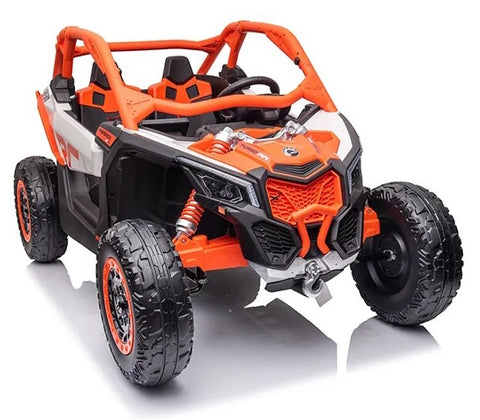 2025 Rutas Cr58 - 2025 Rutas Cr58 UTV Can-Am Maverick 24V - Naranja - Llantas de hule - Asientos de cuero - Cuatro motores - Pantalla de video - Control Remoto - Hasta 8 Años.