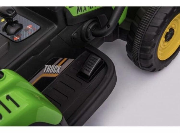 Carrito Eléctrico para niños • Tractor • Verde • 12 Voltios • Rutas Cr58 ER26