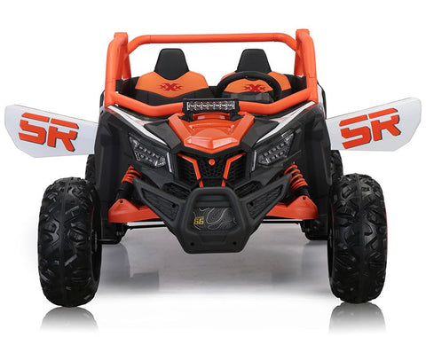 2025 Rutas  • UTV Arenal • Color Naranja • 24V • Cuatro Motores Potentes • Llantas de hule • Dos asientos de cuero • Pantalla de Video • Control Remoto • Hasta 7 Años.