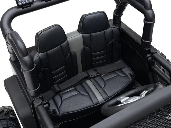 Encargos 2025 Rutas CR58 - Estilo Jeep Brothers - Blanco - 24 Voltios - Llantas de Hule - Asientos de cuero - 4 Motores - Control Remoto - Hasta 7 años