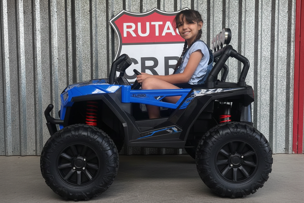 Carrito Eléctrico para niños • UTV NEL • Azul • 24 Voltios • Rutas Cr58 ER26