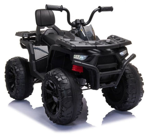 2022 Rutas CR58 Quad Explorer Negra - 24v - 400w en dos motores - LLantas de hule - Asiento de cuero