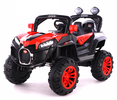 Precio de oportunidad 2022 Rutas CR58 Mula Estilo Bugatti 12V - 4x4 - llantas de plástico -  Asientos de plástico - con control remoto Blanca - Roja - Hasta 5 Años