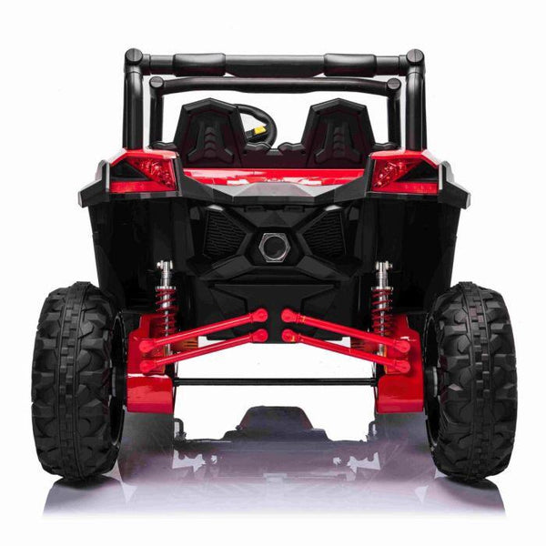 Rutas CR58 UTV Doha 24V Rojo - Llantas de hule - Asiento plástico doble - 4x4 con Control Remoto