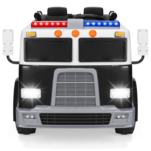 Rutas CR58 Camión Policía con parlante y mando a distancia 2.4G