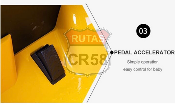 Stock RutasCr58 montacarga 4x2 Amarillo llantas plásticas
